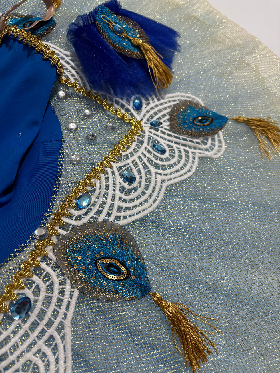 Miniatura: Tutu bandeja azul royal