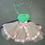 Miniatura: Tutu Romântico rosa e verde