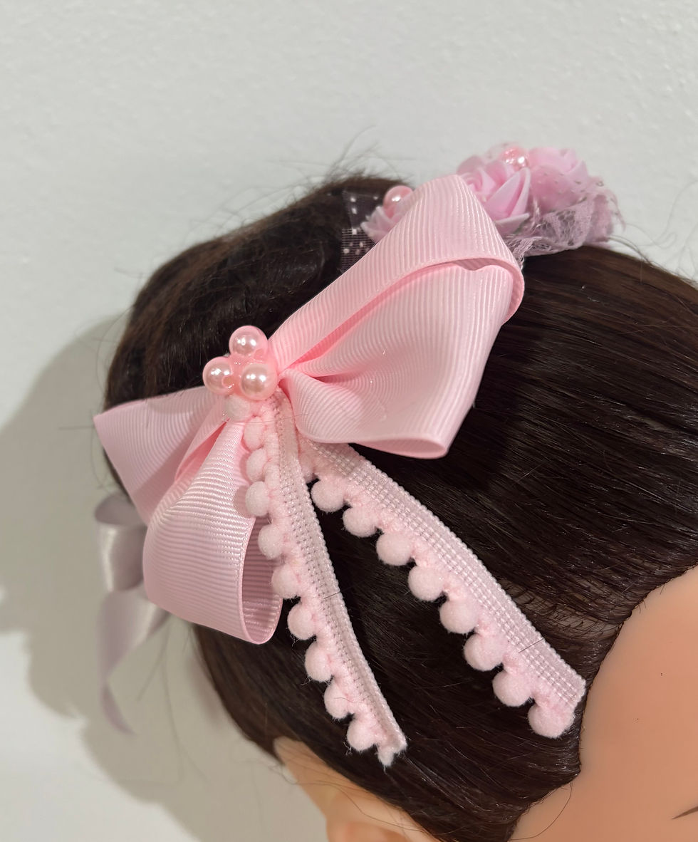 Miniatura: Arranjo coque rosa 