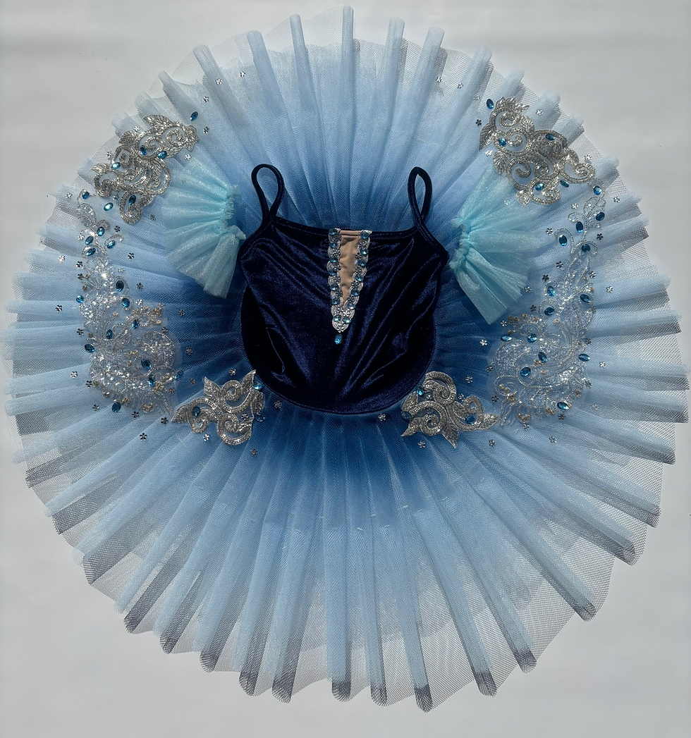 Miniatura: Tutu em veludo azul