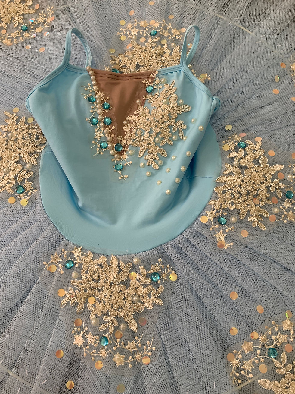 Miniatura: Tutu bandeja azul e perola
