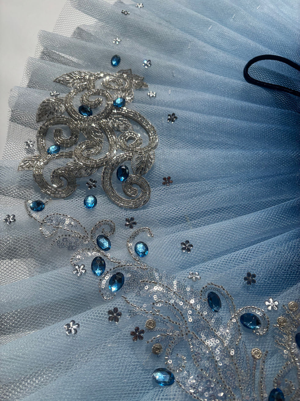 Miniatura: Tutu em veludo azul