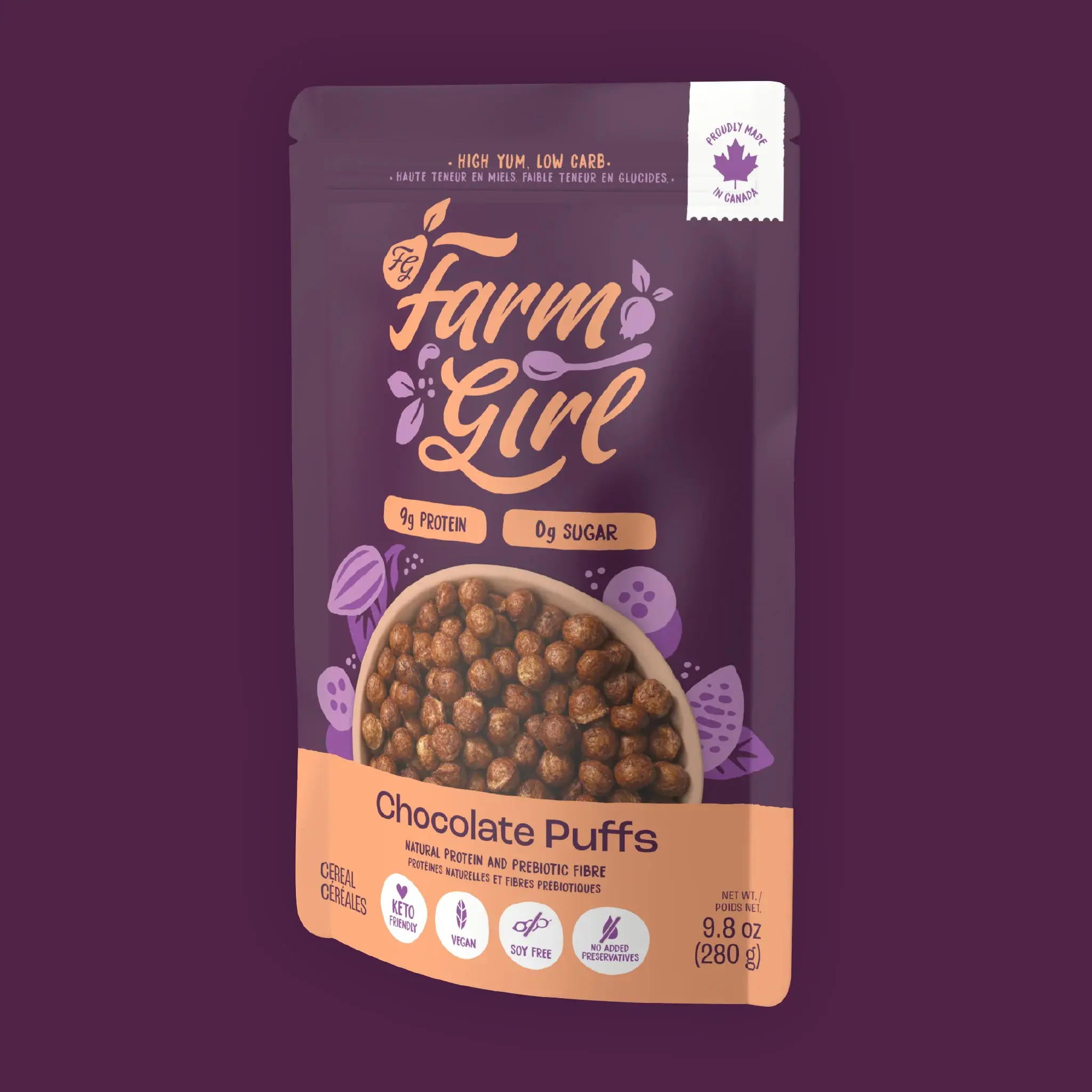 Farm Girl - Keto Cereal - Chocolate Puffs