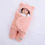 Thumbnail: Baby Hooded Swaddle Blanket Cute Bear Fleece Swaddle Pink