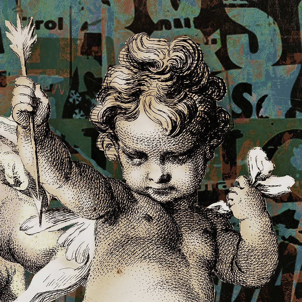Thumbnail: La flèche de Cupidon - Artysse - Papier froissé
