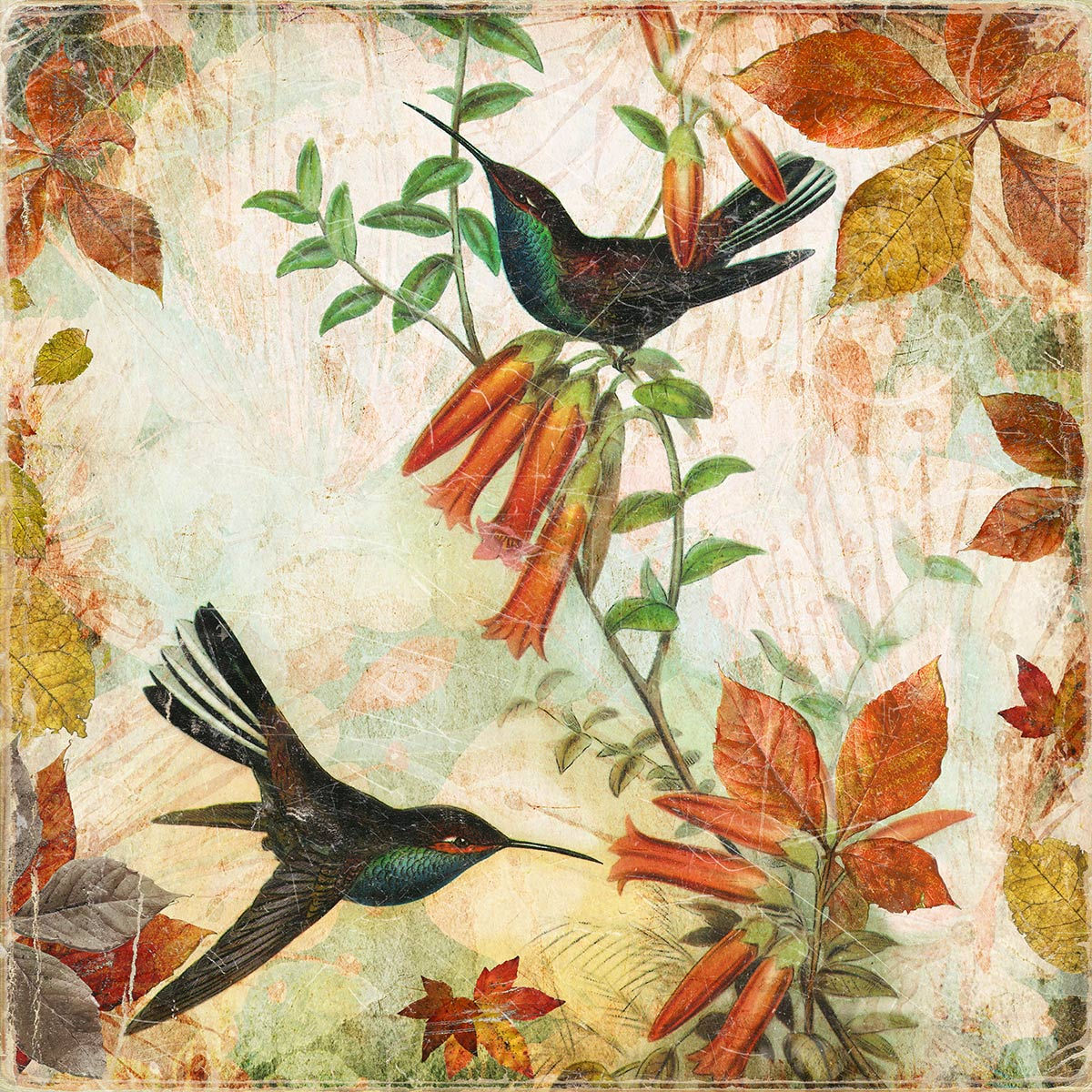 Couleurs d'automne - Artysse - Papier froissé