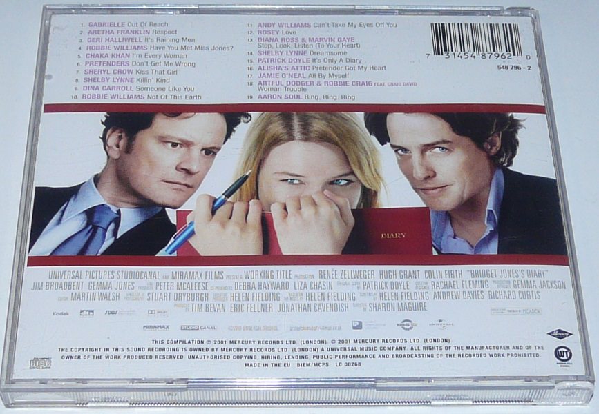 Various Artists Bridget Jones's Diary Songs