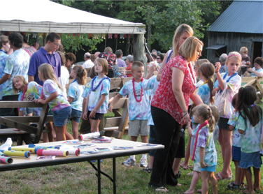 VBS kids before program