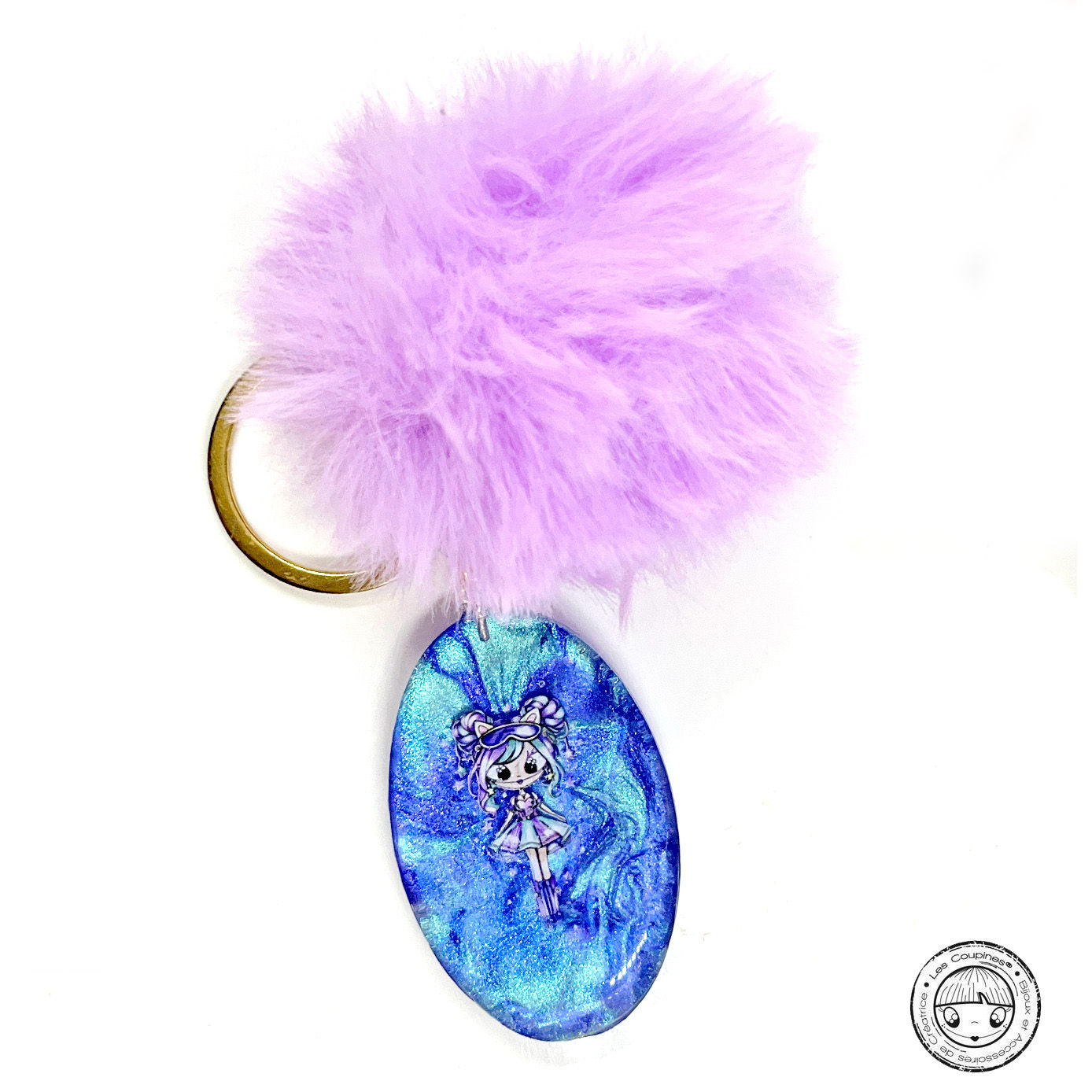 Porte-clé Coupine “Crystal Nuage”