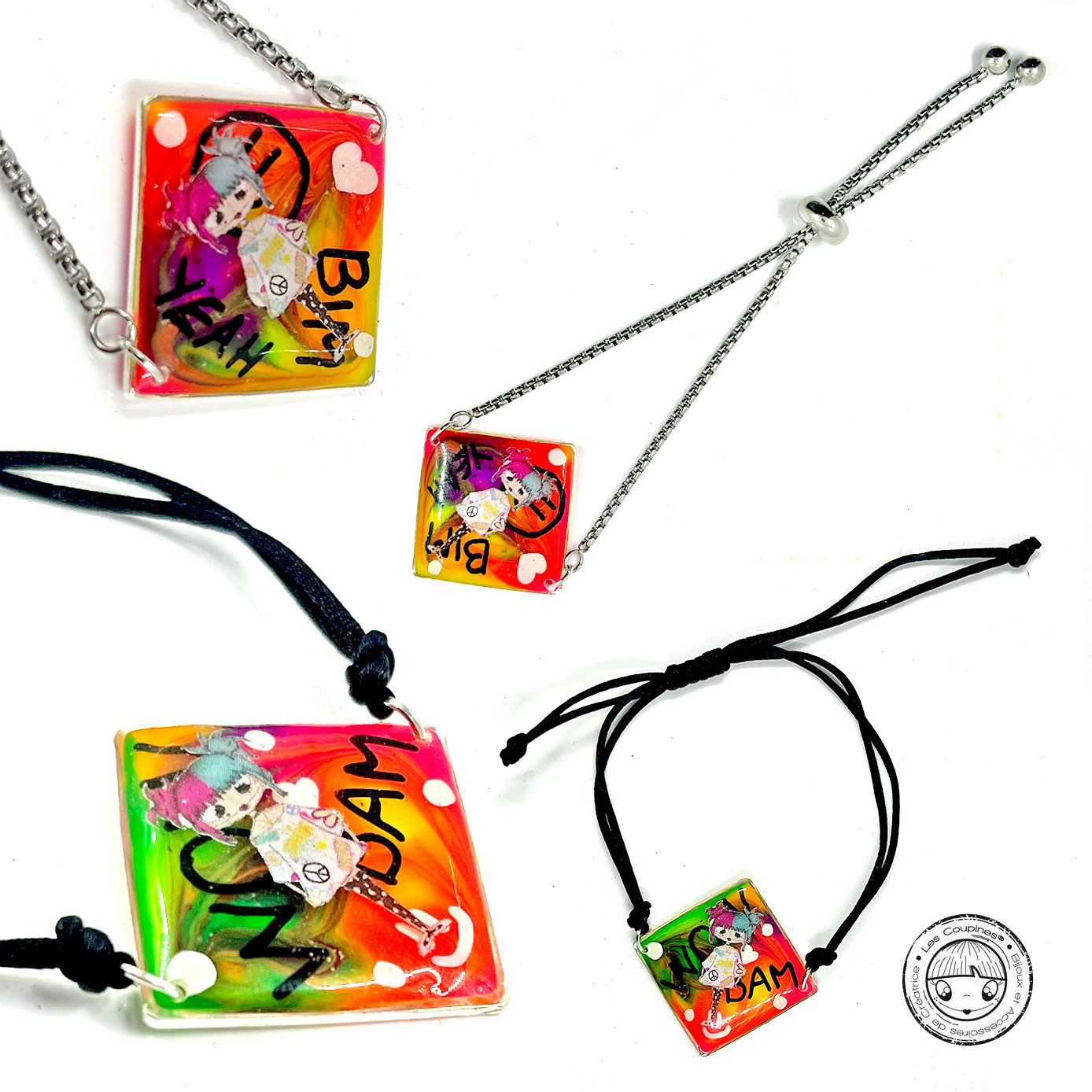 Bracelets fluo Coupine 90's