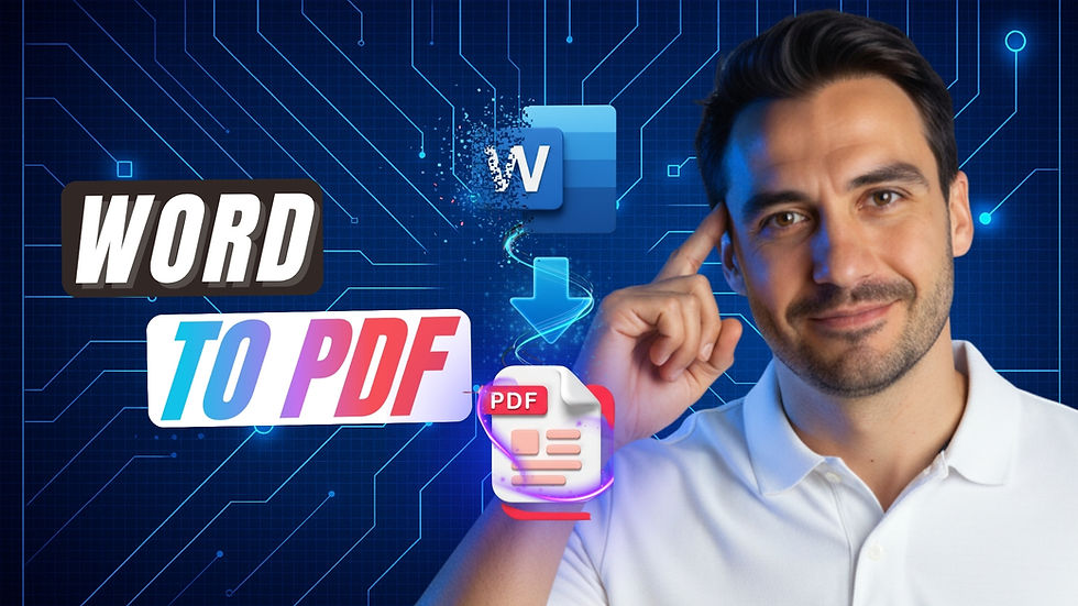 Comment convertir un fichier Word en PDF facilement
