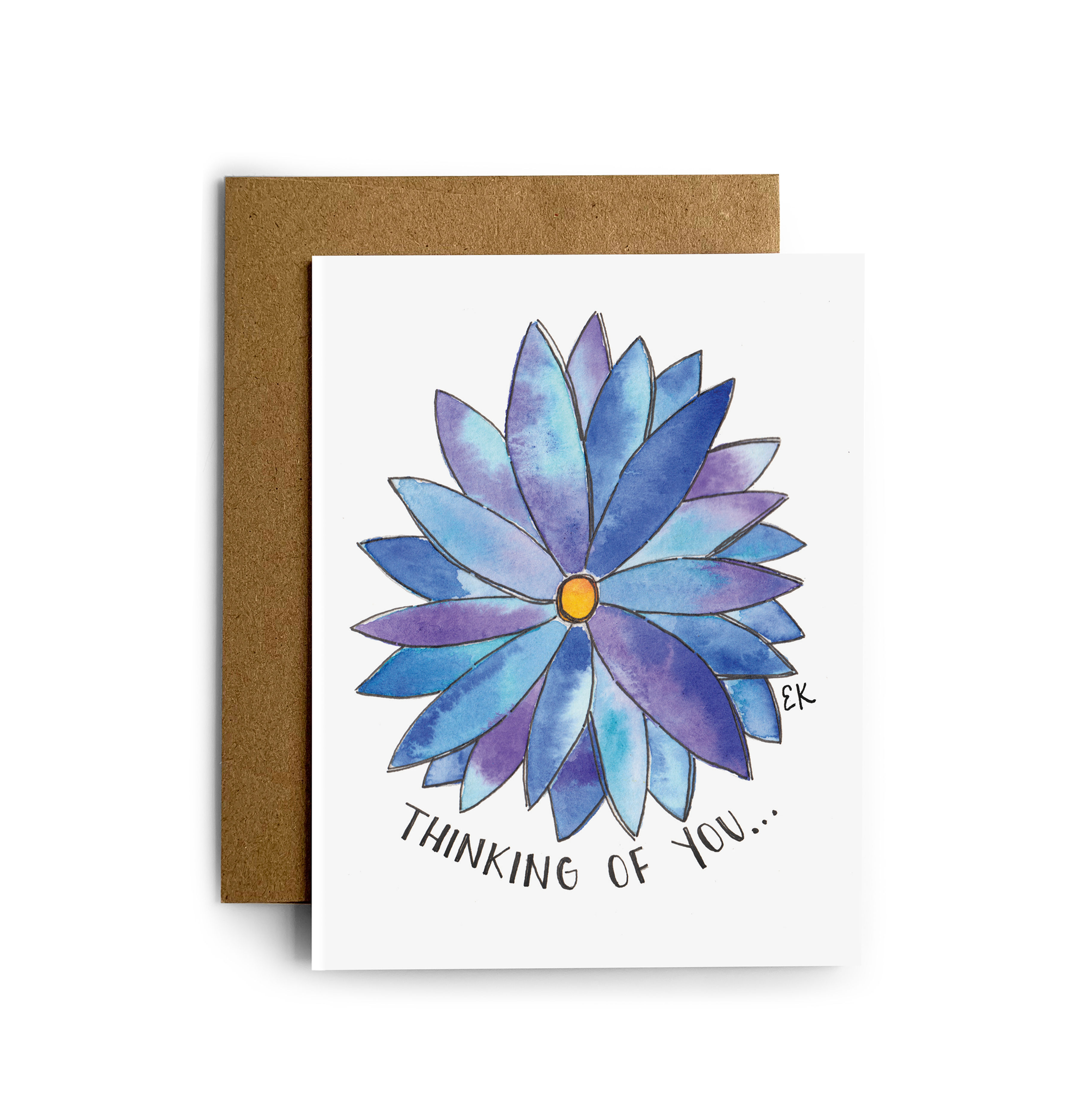 Thinking of You Flower Greeting Card