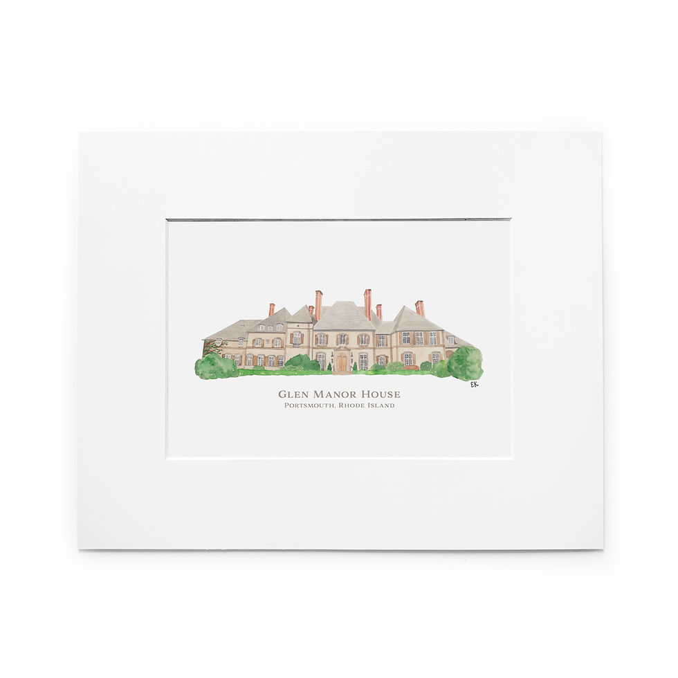 Glen Manor House Art Print