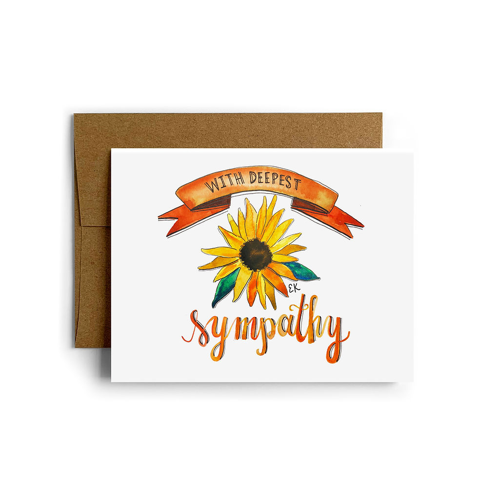 Thumbnail: Sunflower Sympathy Greeting Card