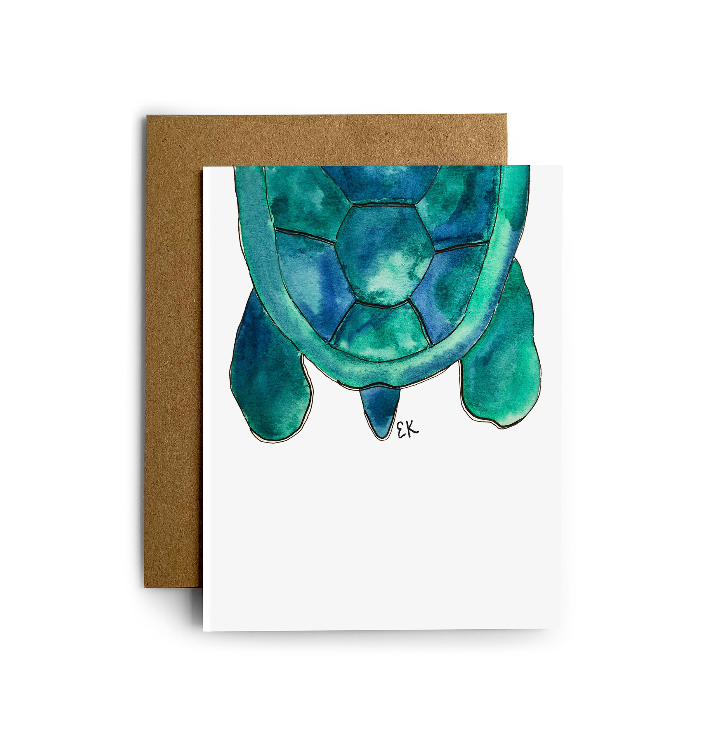 Turtle Tush Greeting Card