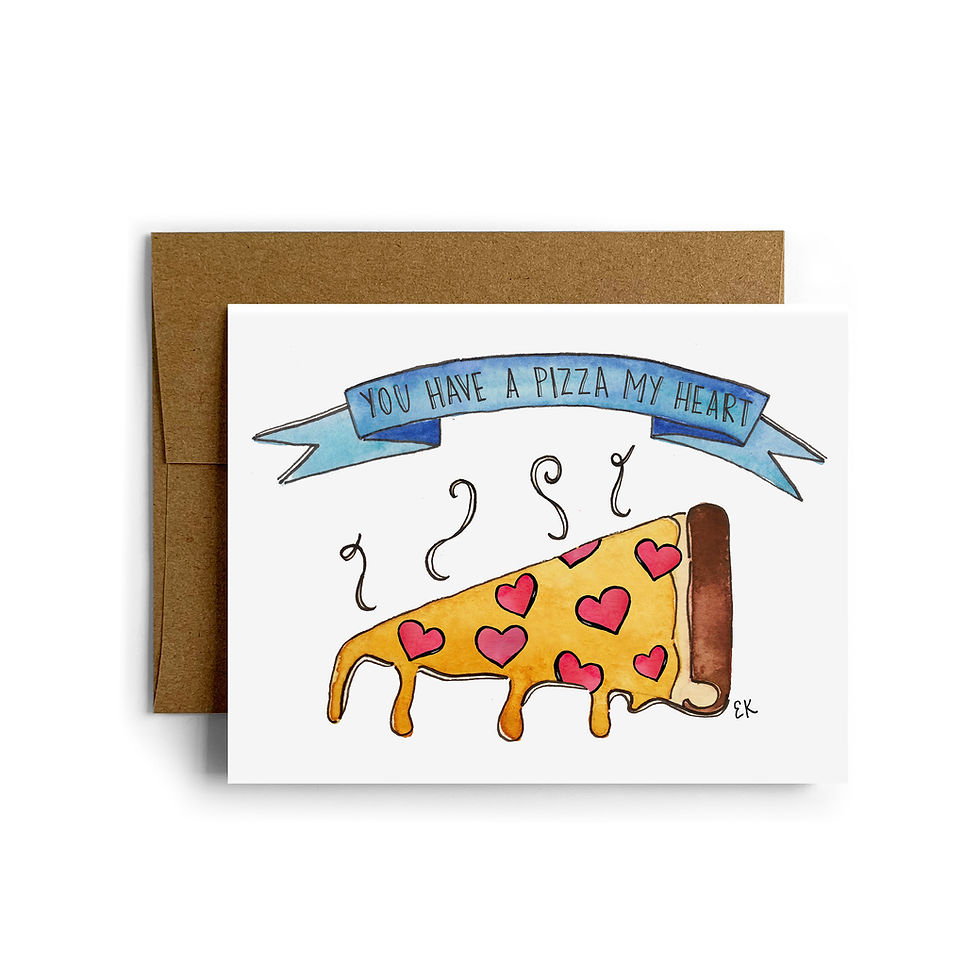 Thumbnail: Pizza My Heart Greeting Card