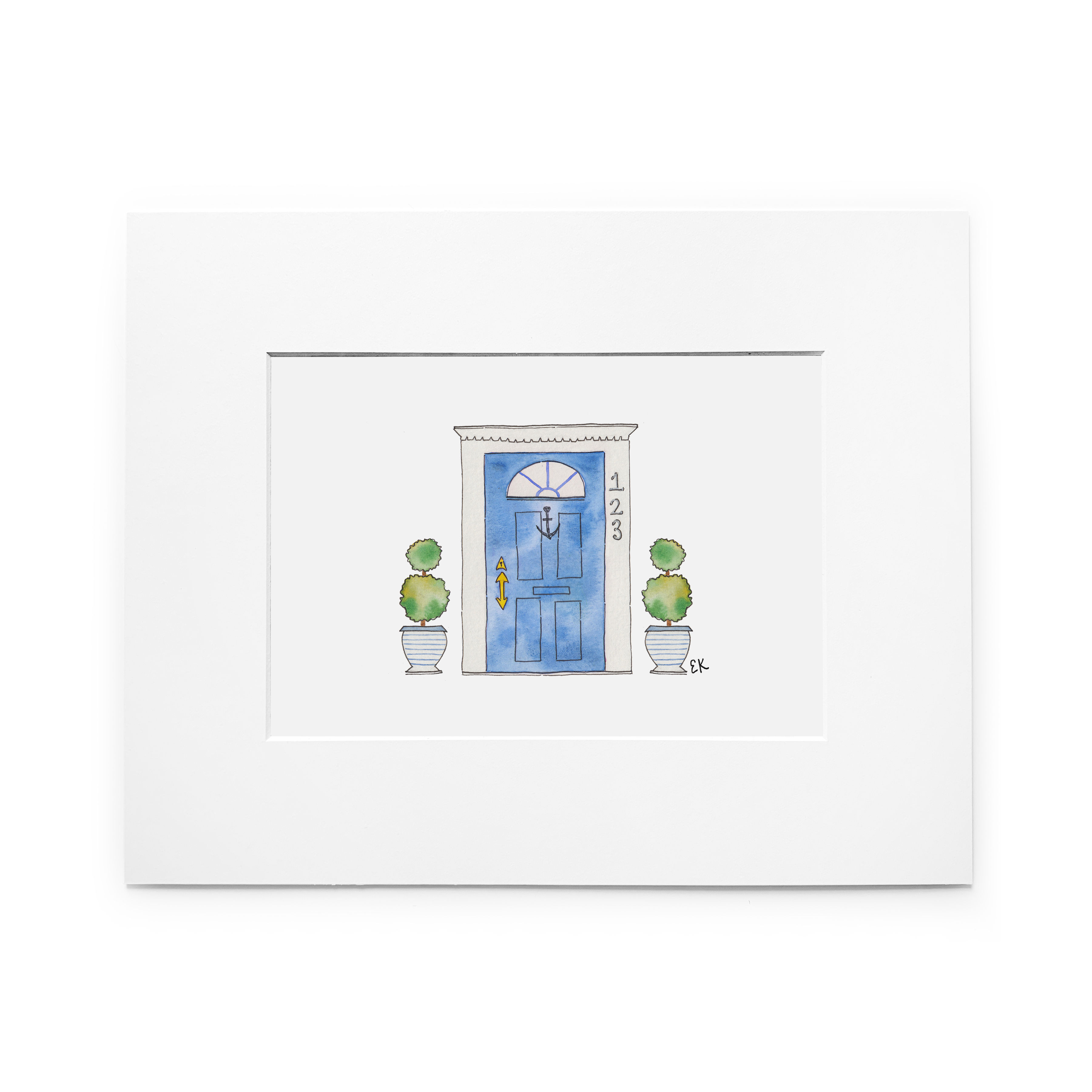 Blue Door Vibes Art Print