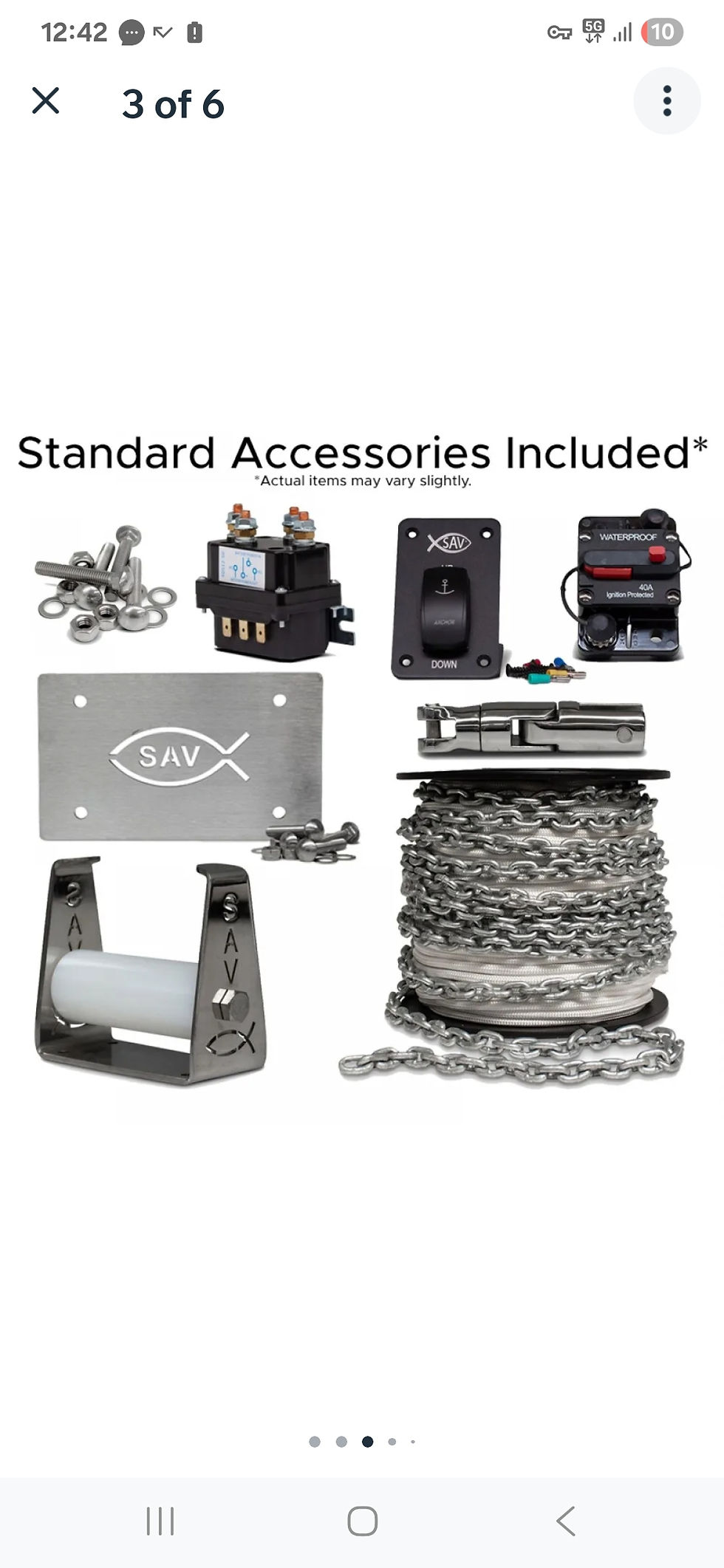 Thumbnail: 1000 CS  SAVWINCH Boat Drum Anchor Winch