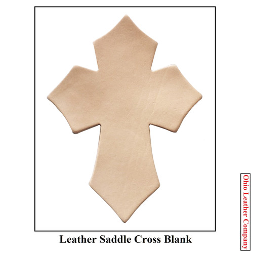 Leather Saddle Cross Blank Ohio Leather Company