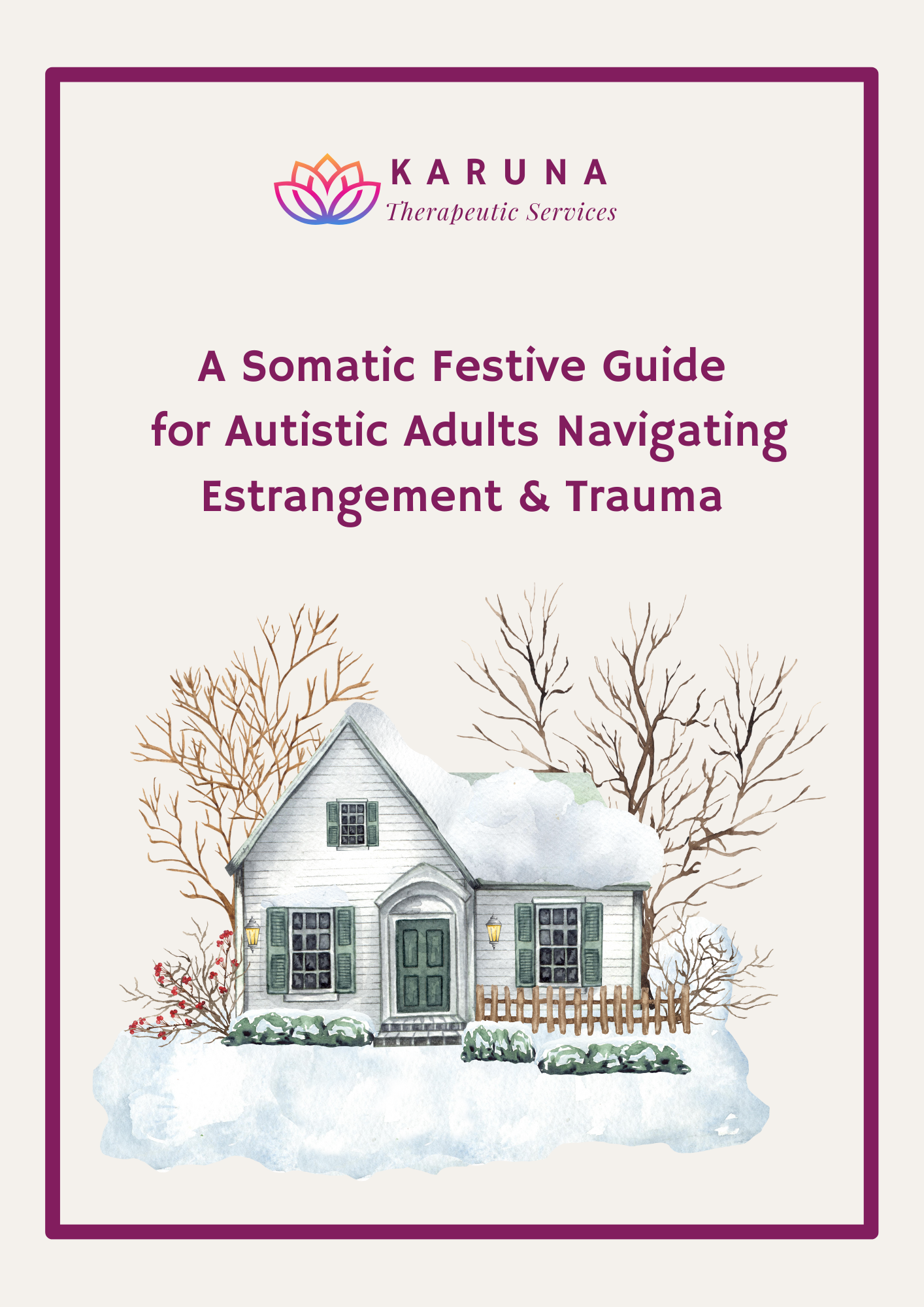 A Somatic Festive Guide for Autistic Adults Navigating Estrangement and Trauma