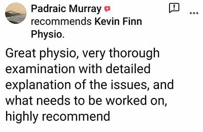 Positive review for online physiotherapy
