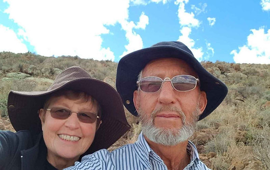 Mon and Dad in the Karoo