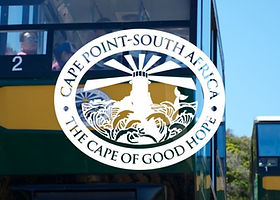 The Cape Point logo with the funicular in the background. 