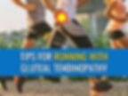 A group of runners pictured from the side and a yellow and red star indicating an area of injury on the lateral hip of one runner.
