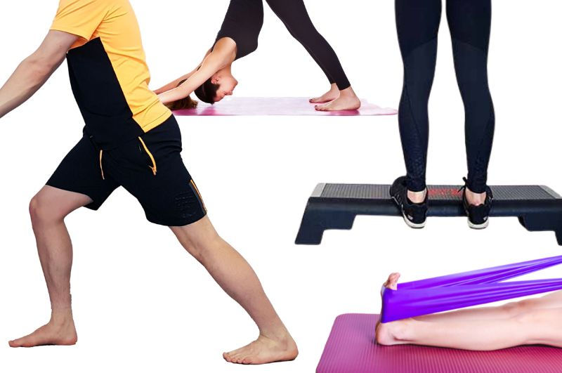 4 types of calf stretch exercises