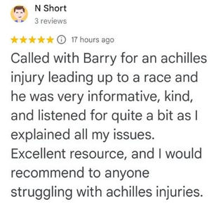 Review left by N Short