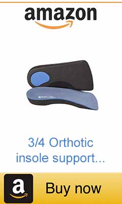 3/4 arch support insole