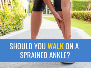 Can walking on a sprained ankle make it worse?