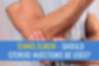 Should I get a cortisone injection for tennis elbow?