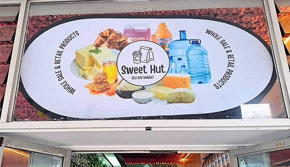 The Sweet Hut shop.