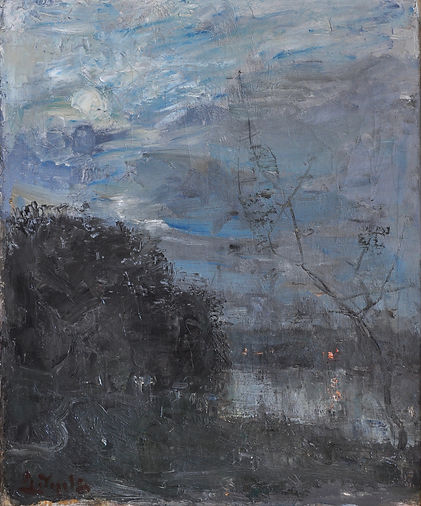 Guillaume Vogels - Effet du soir, l'étang