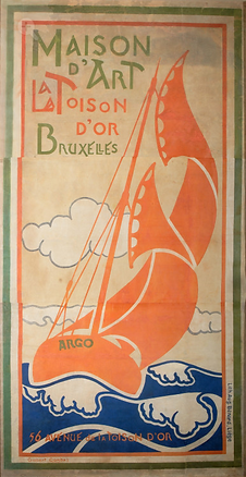 Gisbert COMBAZ "Poster for the Maison d'Art" ca. 1894