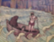 Charles DOUDELET - Charon ou Le Nautonier Maudit - ca 1896