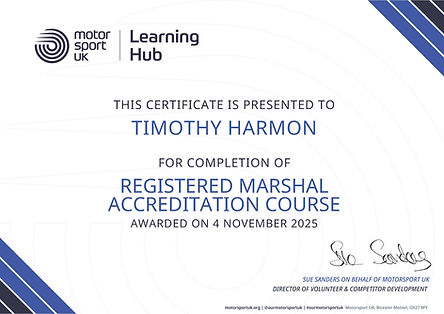 Motorsport_UK_Registered_Marshal_Accreditation_Course_Certificate_of_Completion_Harmon