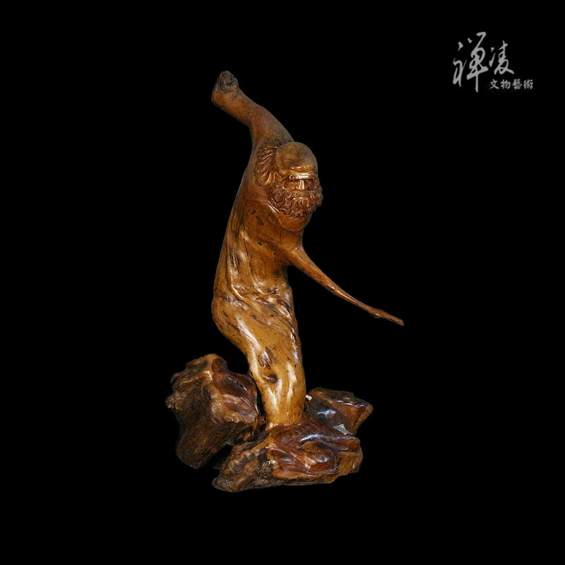樟木- 達摩 木雕