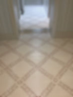 Folk art floor stencil