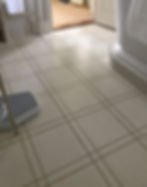 Simple check hand painted floor