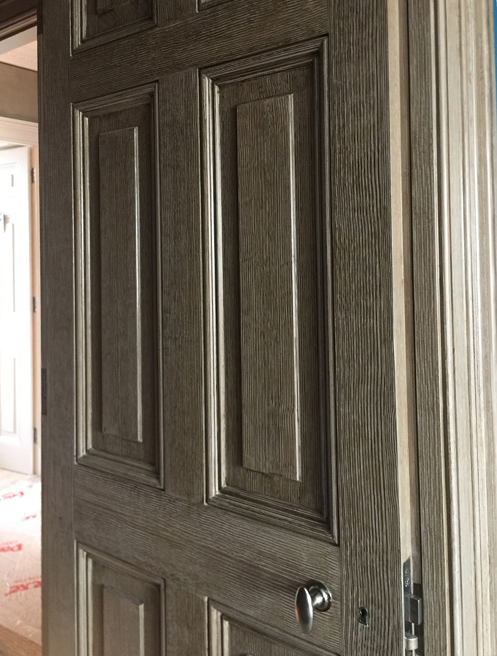 Simplified faux oak grain