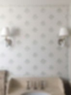 Stencil motif with border
