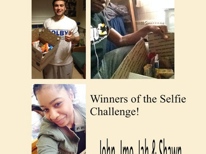 Winners of the Care Package Selfie Contest is...
