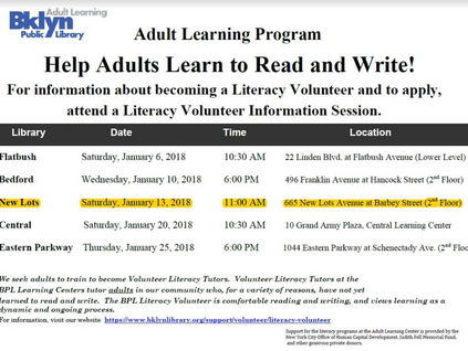 Volunteer at the Brooklyn Public Library