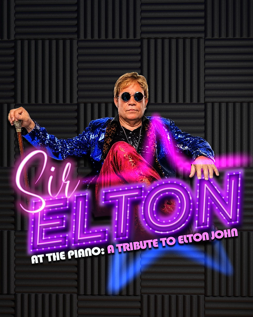 Jeff Burkett as Elton John at Ahern Hotel Showroom, Las Vegas, NV