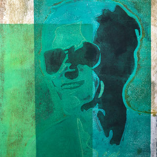 Collagraph from Honoring Heroes Lesson in Printmaking