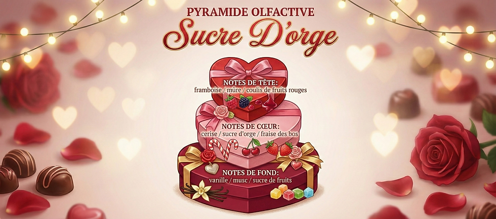 Miniature : Pyramide olfactive Sucre d'orge