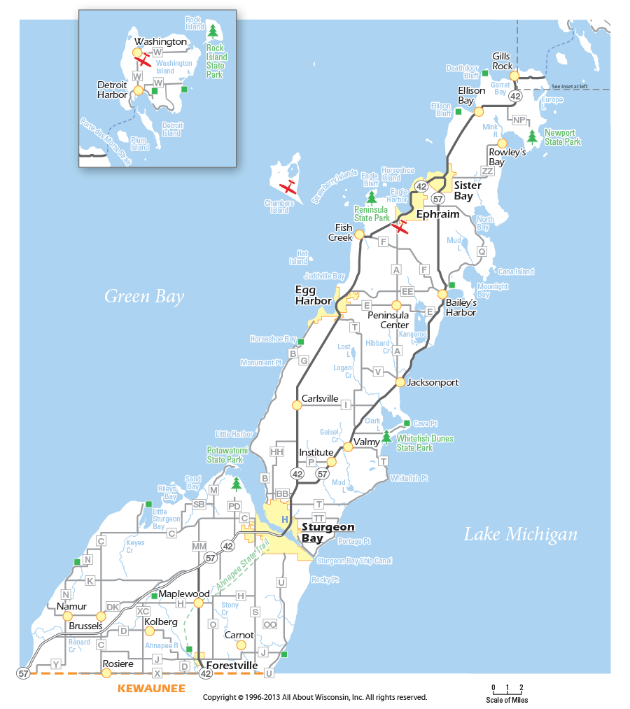 Door County Township Map Privacy Policy | Door County Wi Cards