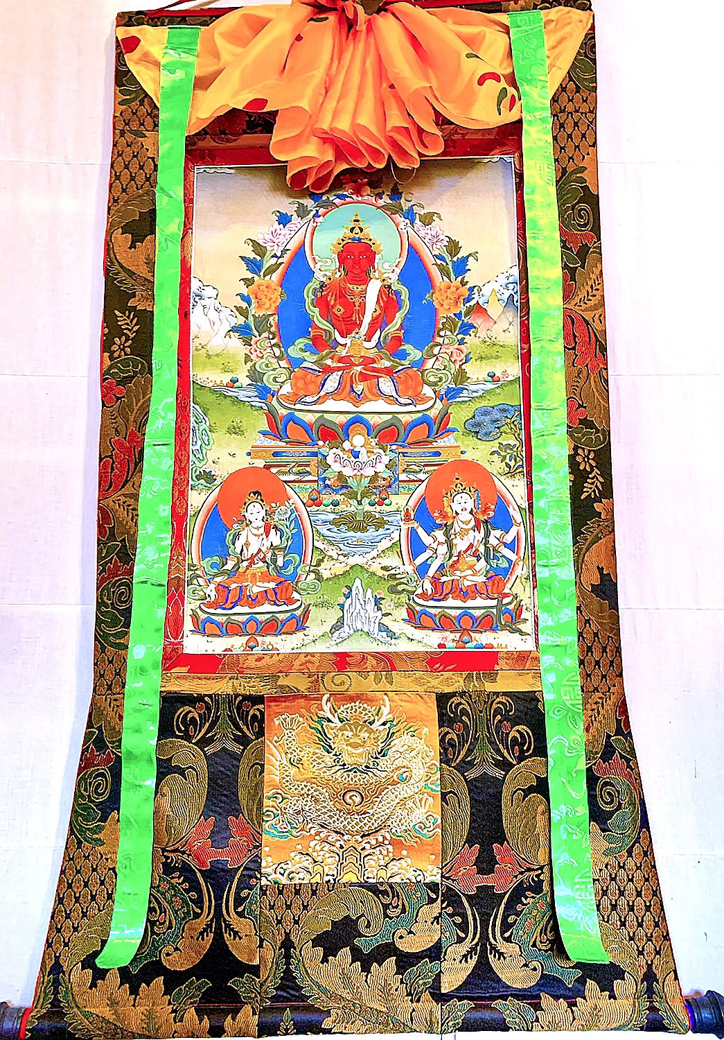 Amitayus with Namgyalma and White Tara